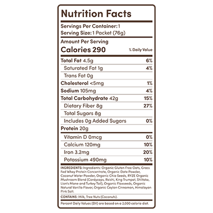 Mushroom Overnight Oats